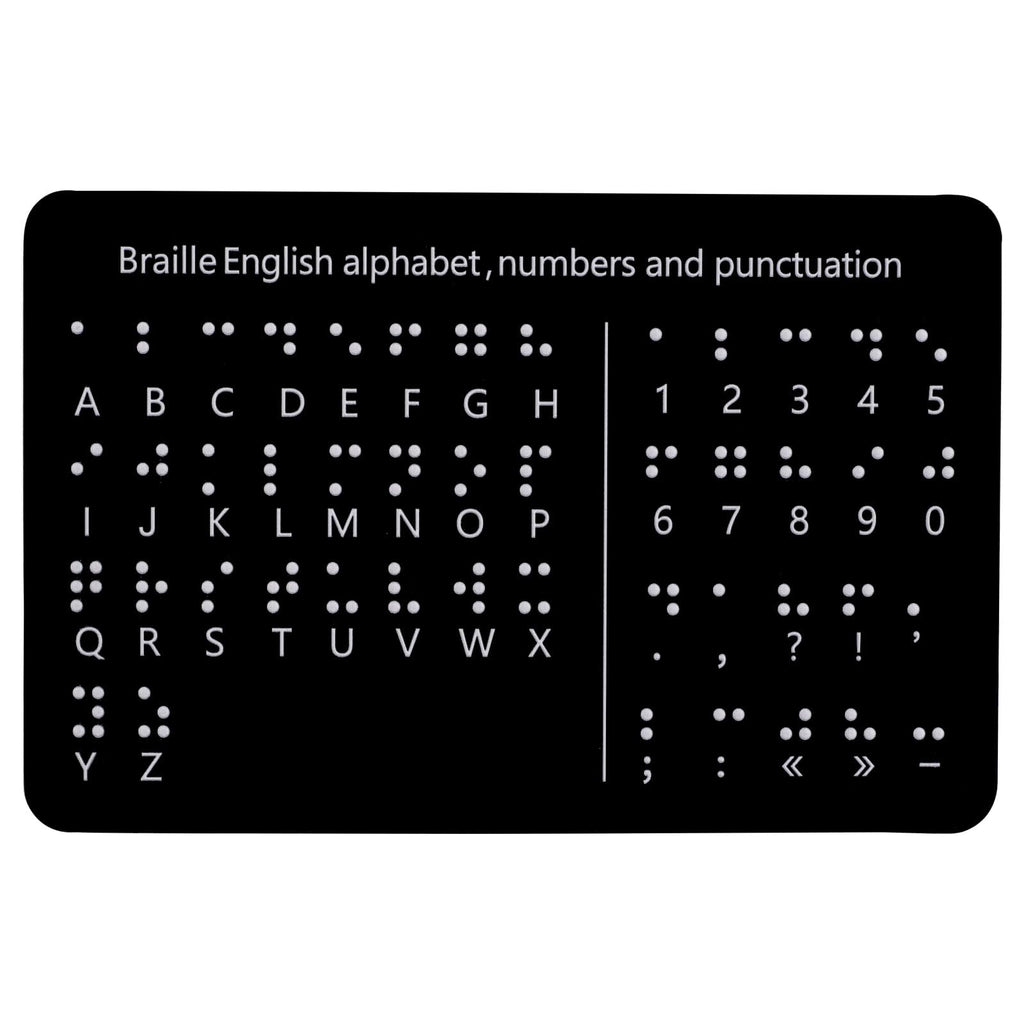 Braille Alphabet Learning Board – Tactile Raised Dot Educational Chart for Beginners