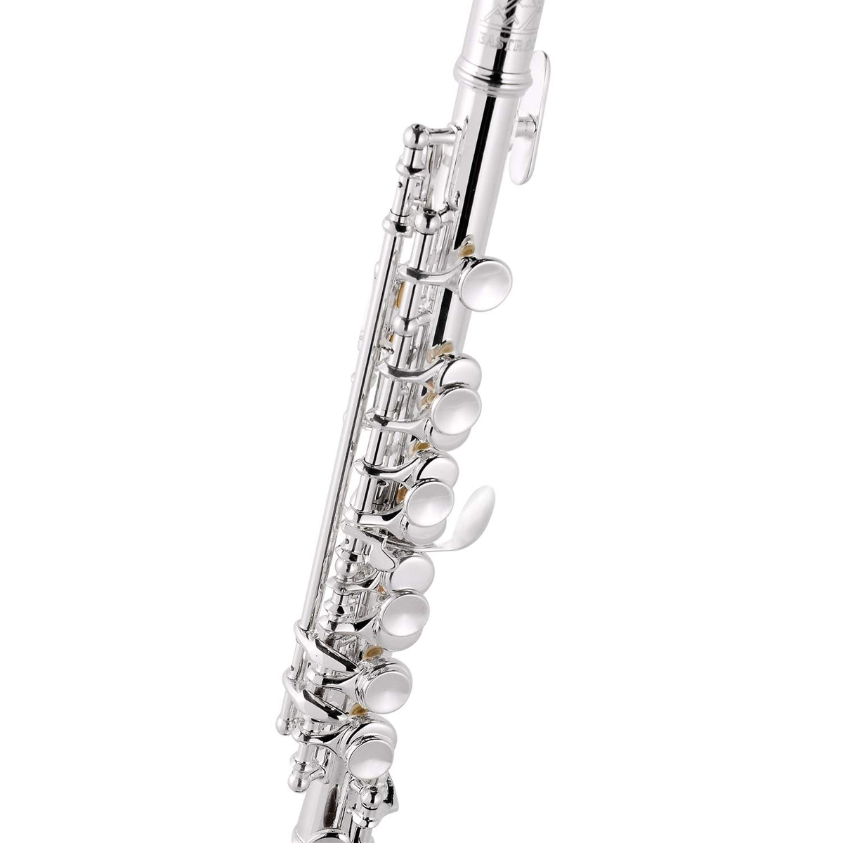 Eastrock Silver-Plated Piccolo Key of C 2-Piece Keys for Beginner, Kids, Student with Hard Case, Cleaning Rod, Cloth and Gloves