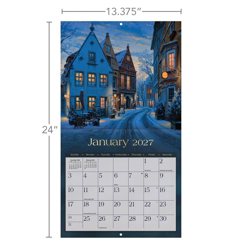 Around the World Special Edition 2027 Wall Calendar by Evgeny Lushpin