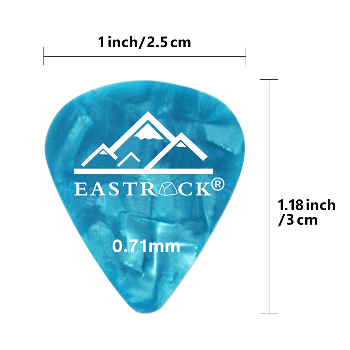 EASTROCK 15PCS Guitar Pick Set with Organizer Box & Guitar Pick Holder