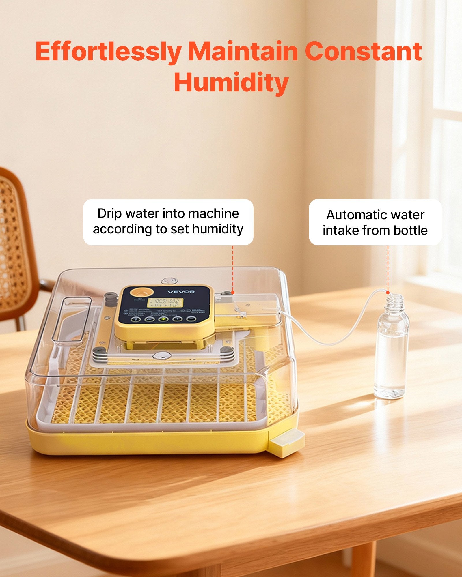 48 Egg Incubator, Automatic Turner With LED Candler, For Hatching Chicks, Ducks, Goose, and Quail Eggs