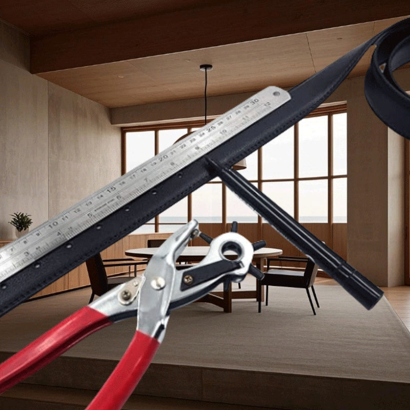 Multi-Functional Industrial Manual Leather Punching Pliers