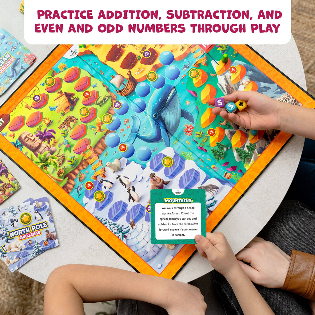 Number Hunter Math Board Game