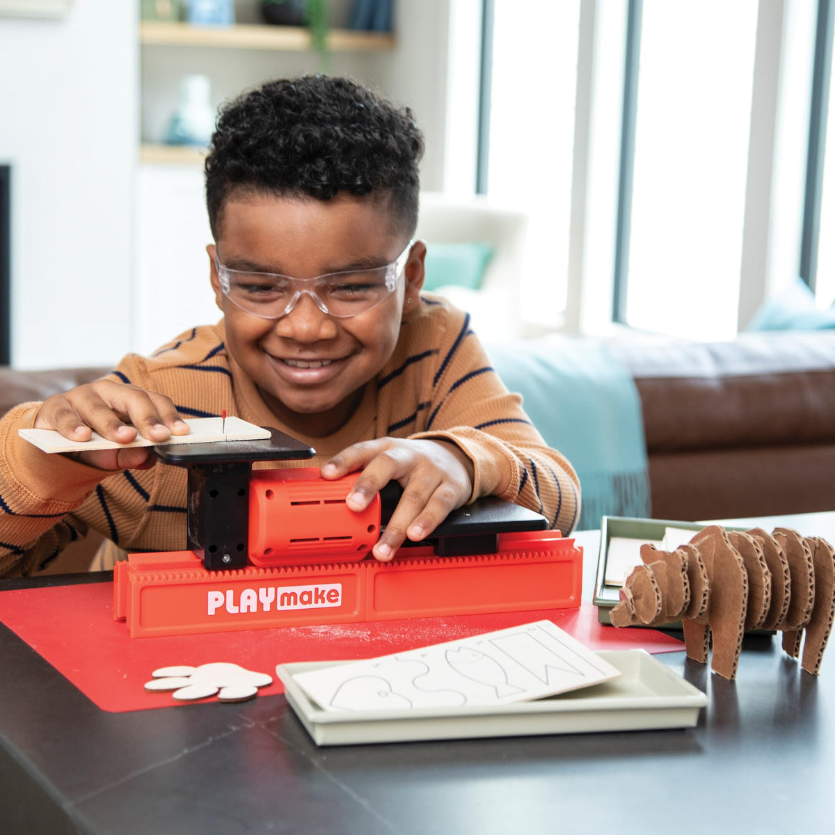 4-in-1 Kids Woodworking Workshop – Real Woodworking Tools, STEM Engineering &  Hands-On Building Kit