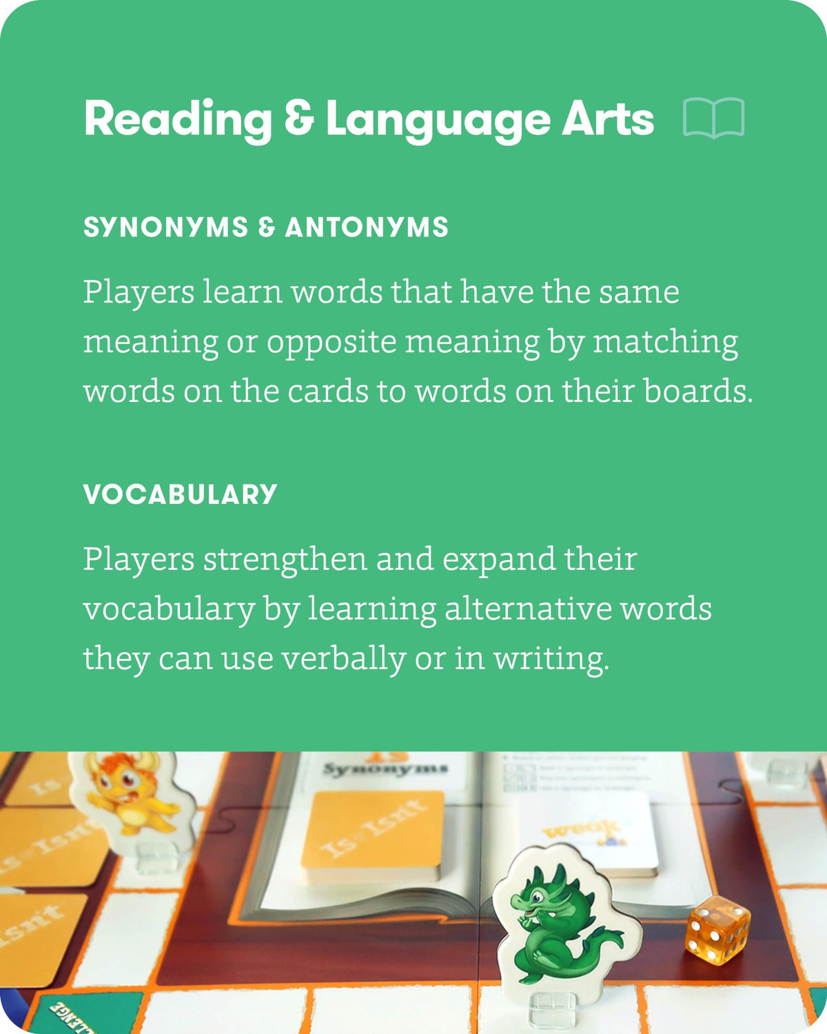 Is or Isn’t - Expand Vocabulary Skills by Identifying Synonyms and Antonyms - an Engaging and Educational Bingo Game for Kids - for 2 to 5 Players, Ages 6 & Up