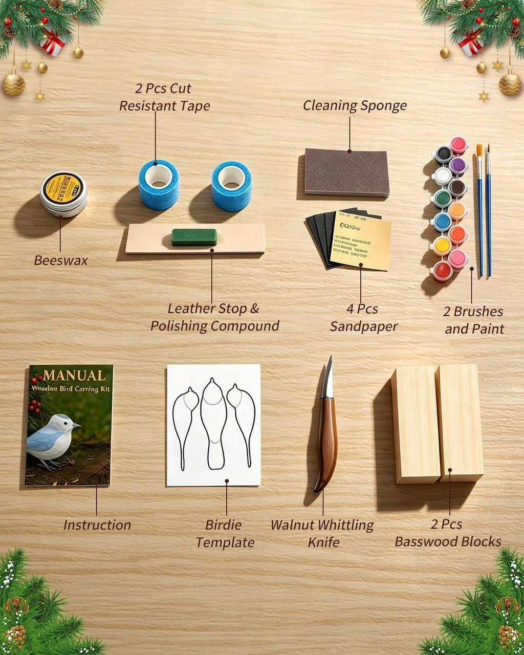 Comfort Bird Beginner Wood Carving Kit – Complete Hands-On Whittling and Woodworking Craft Set