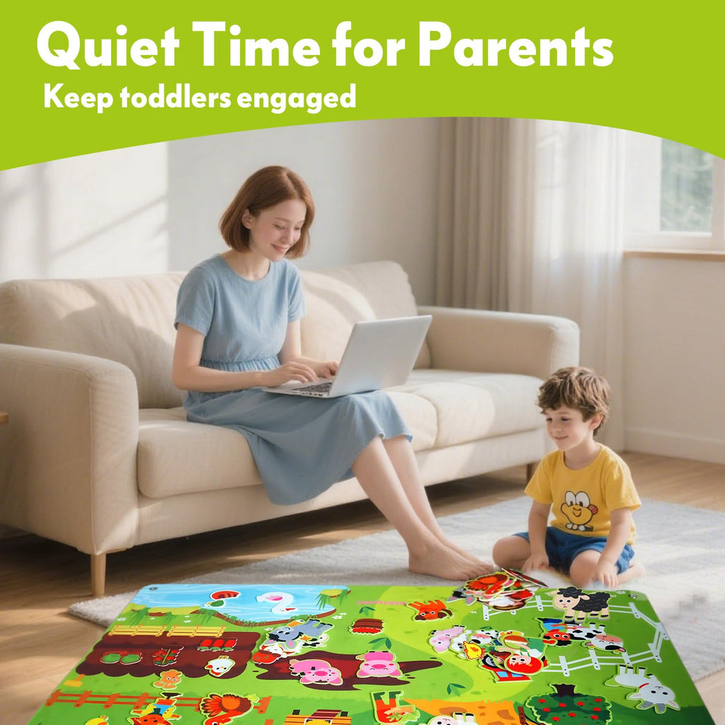 Felt Board, Farm Animals Story Set for Children Play