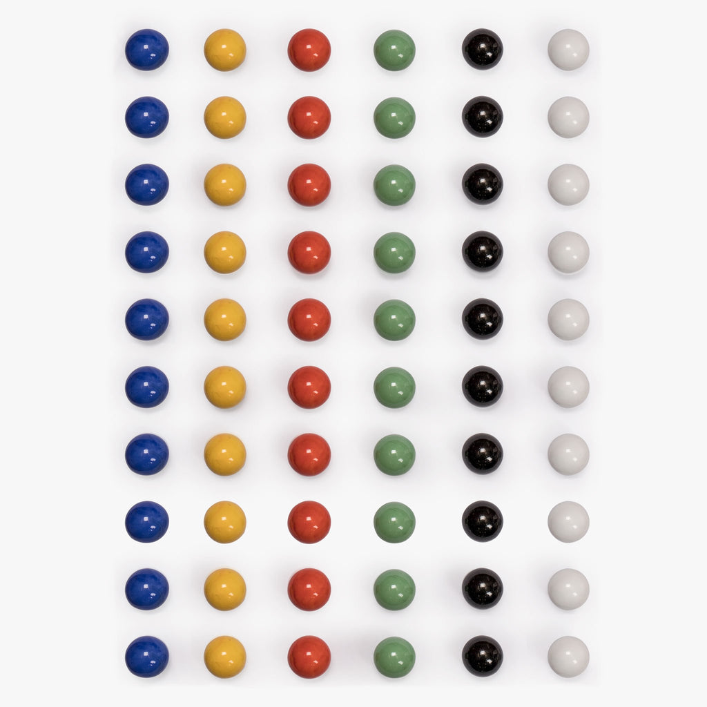 Chinese Checkers Marbles, 60 Pieces, Manipulatives, Supplies 16mm