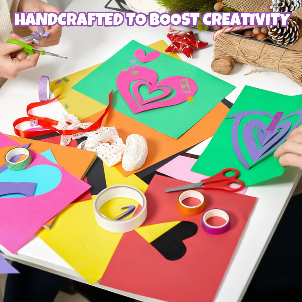 Cardstock 300 Sheets 8.5" X 11" Colored 50 Colors