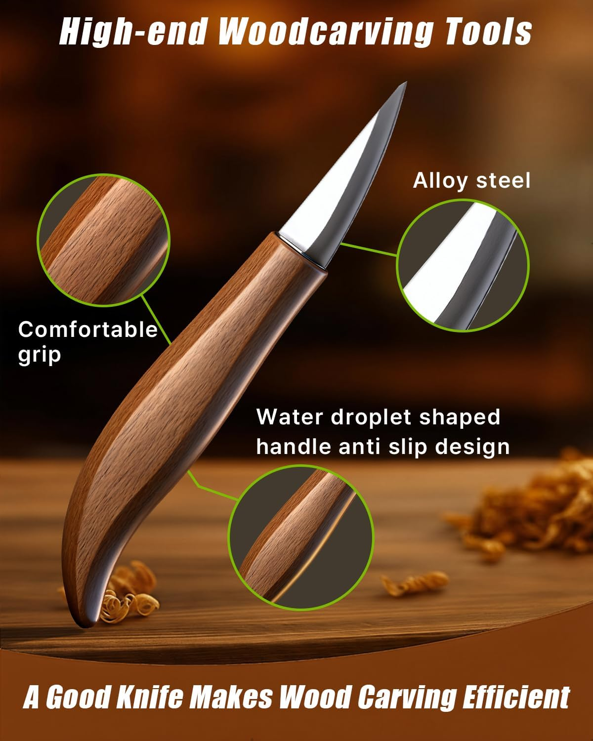 Comfort Bird Beginner Wood Carving Kit – Complete Hands-On Whittling and Woodworking Craft Set
