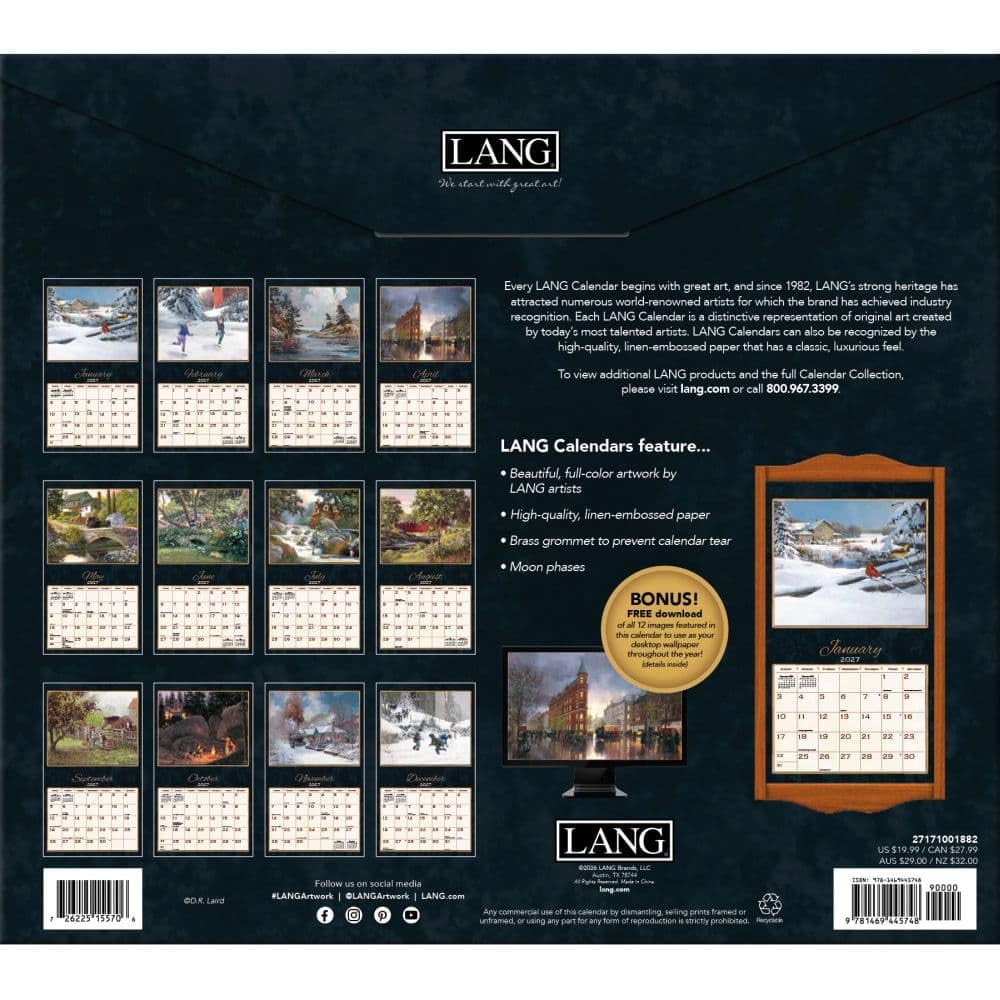 Treasured Times Special Edition 2027 Wall Calendar