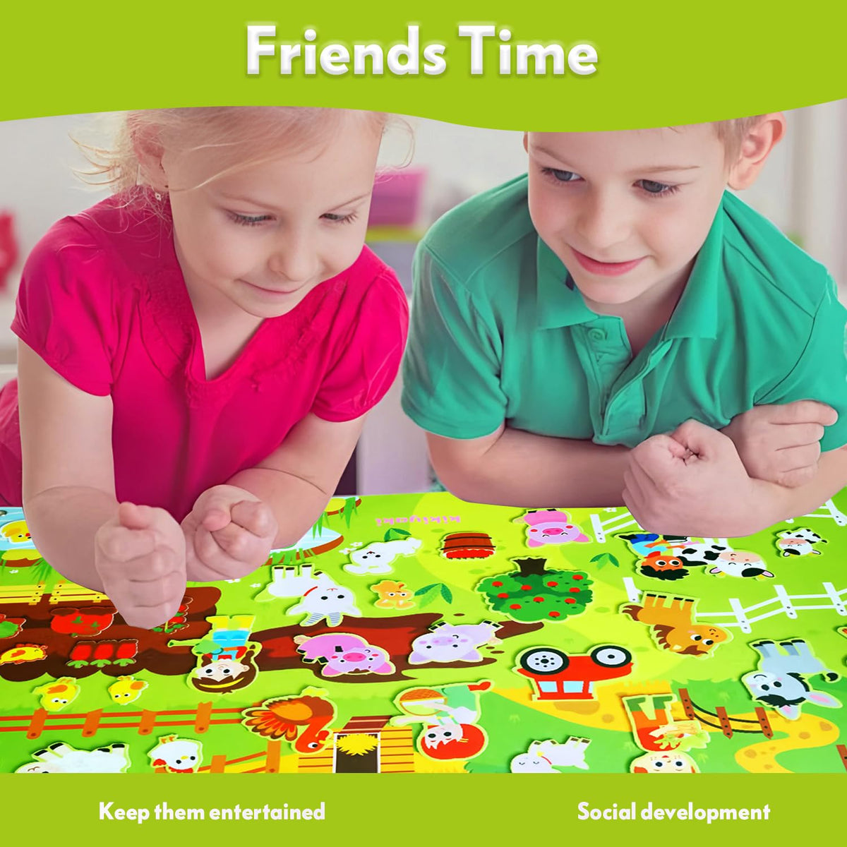 Felt Board, Farm Animals Story Set for Children Play