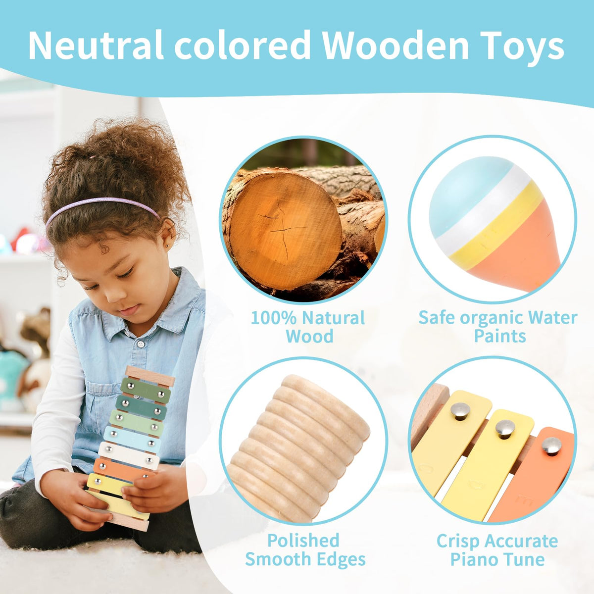 Musical Instruments Set Wooden Montessori