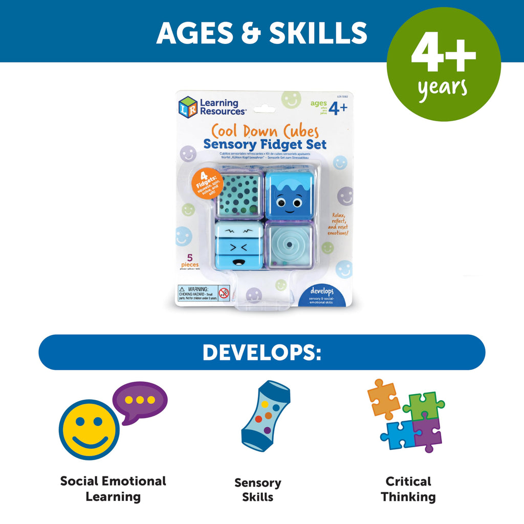 Learning Resources Cool Down Cubes Sensory Fidget