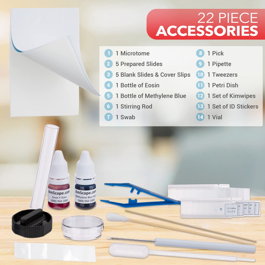Microscope Slide Preparation Kit - Includes Blank Slides