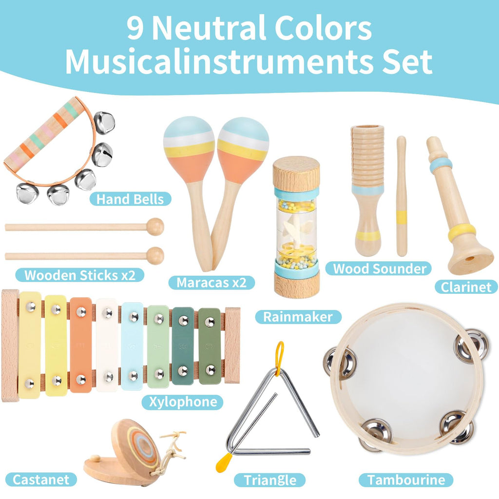 Musical Instruments Set Wooden Montessori