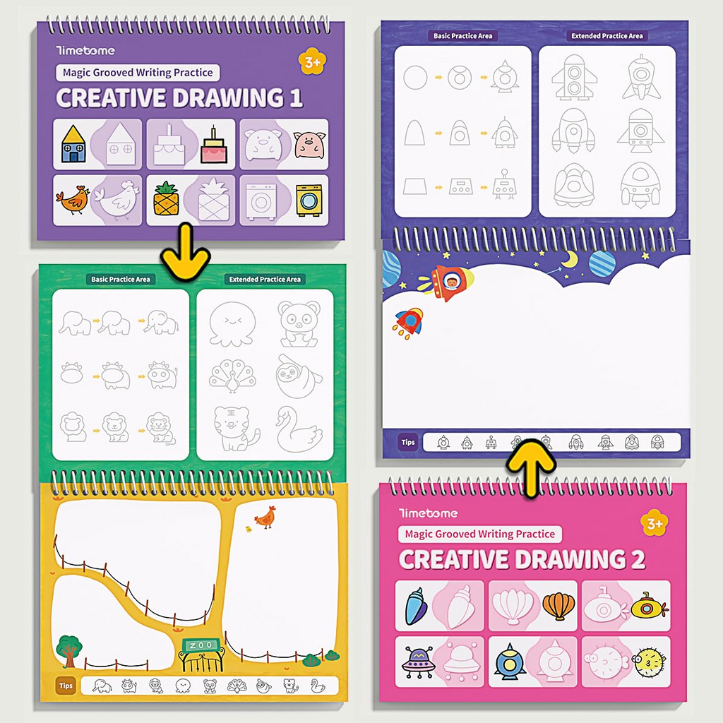 Magic Grooved Writing Practice Books