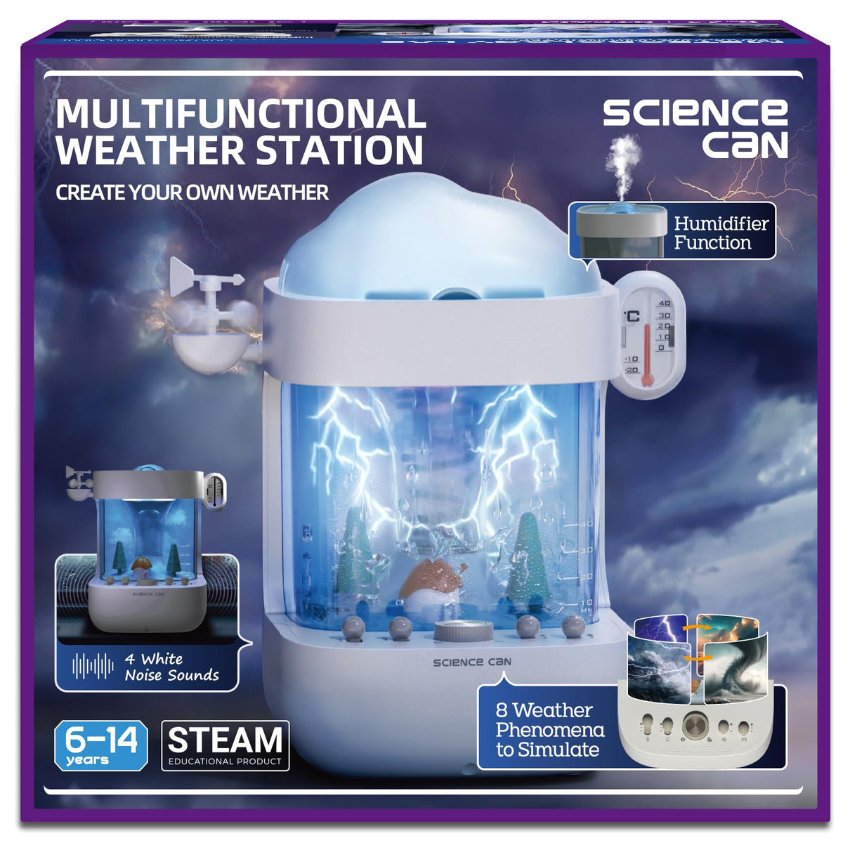 Science Can Interactive Meteorology Lab Toys, STEM Kit Create Your Own Weather
