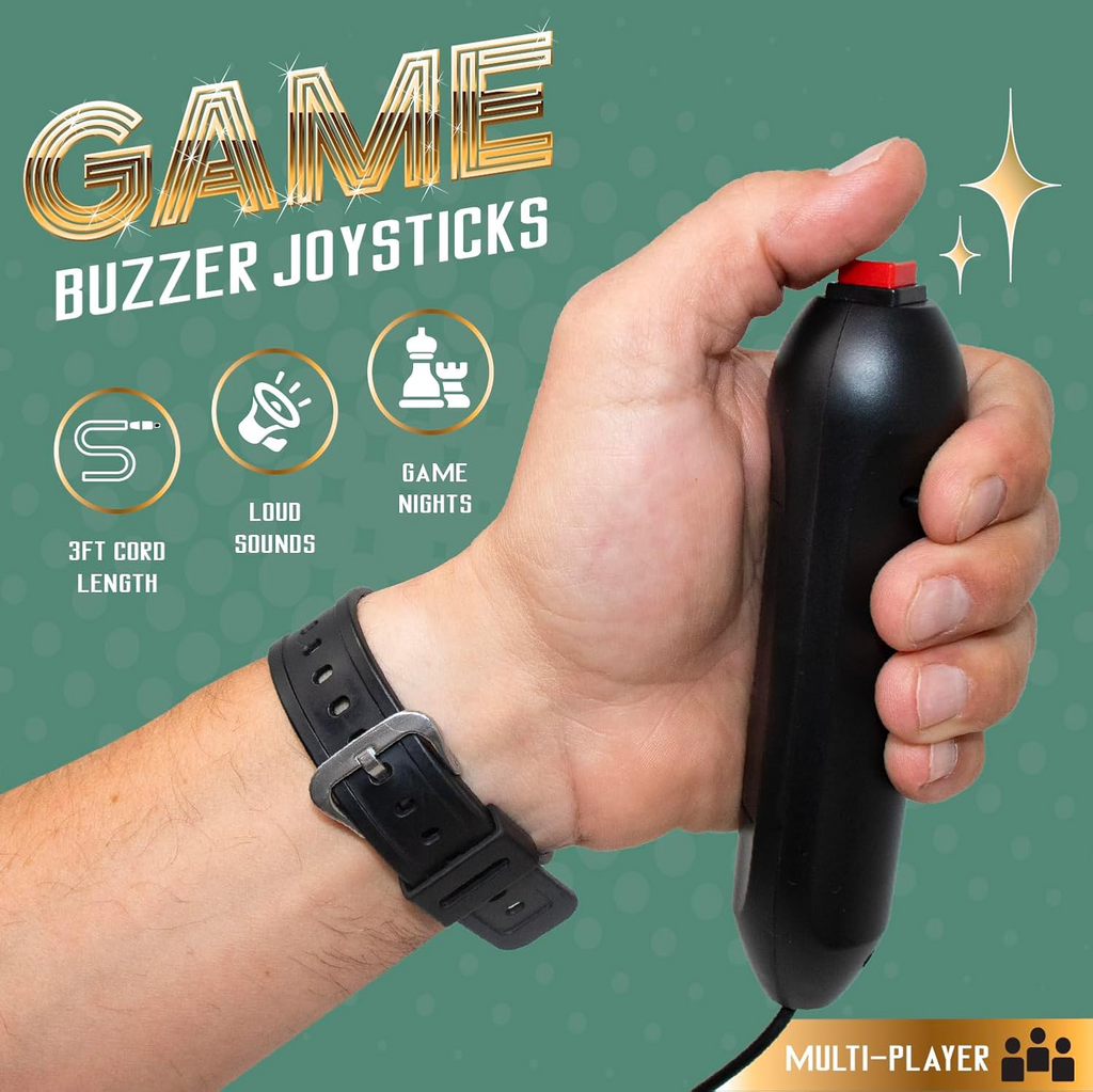 Digital Buzzer System Upto 4-8 Players Fun Educational Quiz & Trivia Challenge