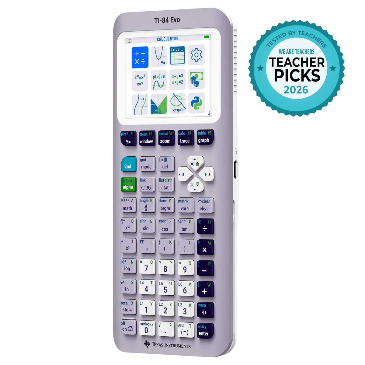 TI-84 Evo Graphing Calculator Texas Instruments, Lavender
