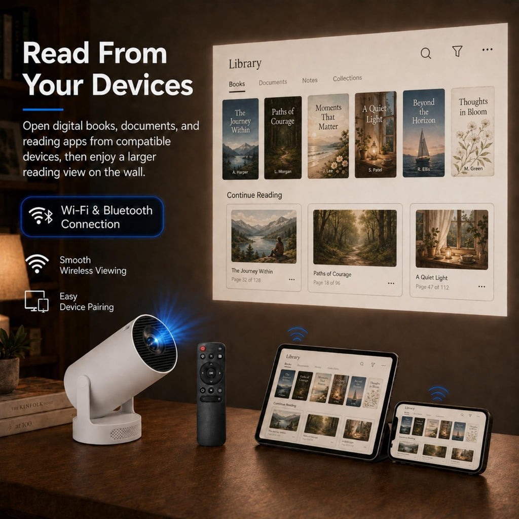 Book Glow Projector, Book Glow Projector for Wall Display Reading