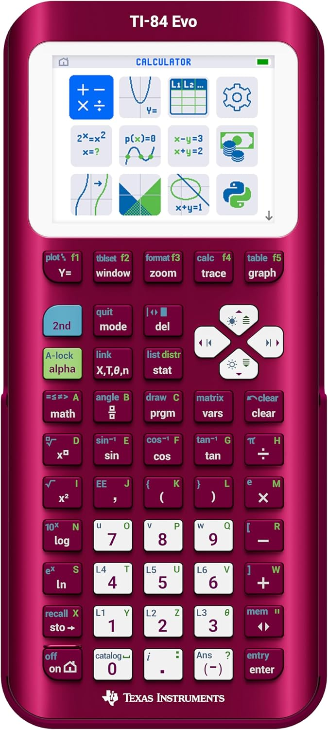 TI-84 Evo Graphing Calculator Texas Instruments, Lavender