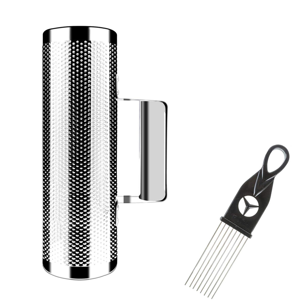 EASTROCK 8" 3" Stainless Steel Guiro Shaker with Scraper for Adult