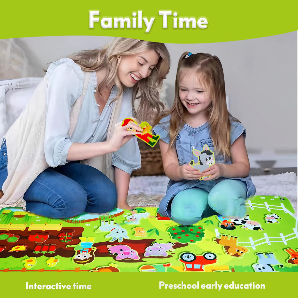 Felt Board, Farm Animals Story Set for Children Play