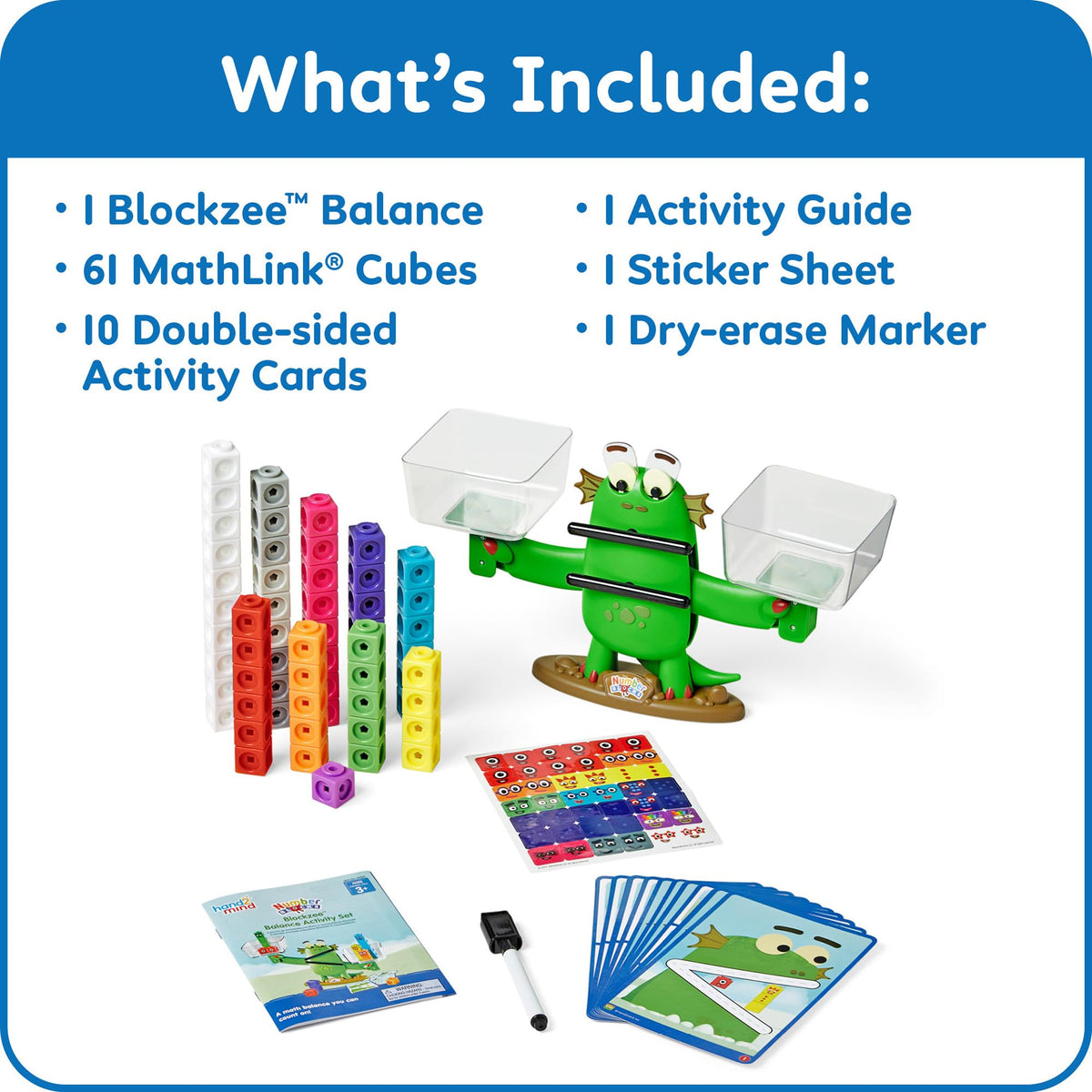 hand2mind Numberblocks Blockzee Balance Activity Set, Ages 3+