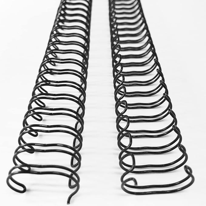100 Pack Double Loop Wire Binding Spines