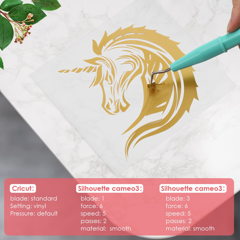 HTVRONT Permanent Vinyl, 100 Pack, 12"x12", Compatible with Cricut Machine