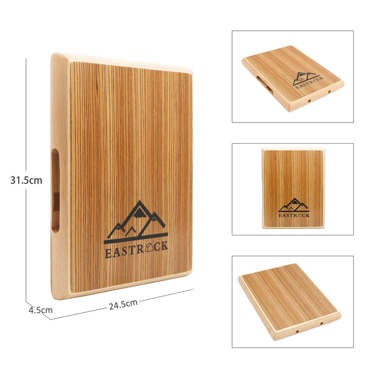 EASTROCK Travel Cajon Box Drum, Portable Wooden Hand Drums