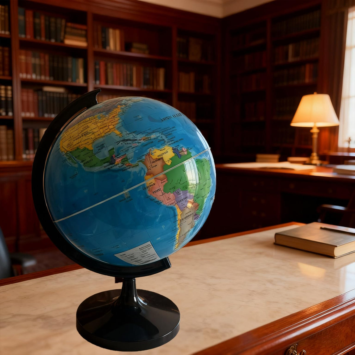 DIY 12-Inch World Globe Building Kit with Magnifying Glass – Hands-On Geography, STEM & Educational Learning