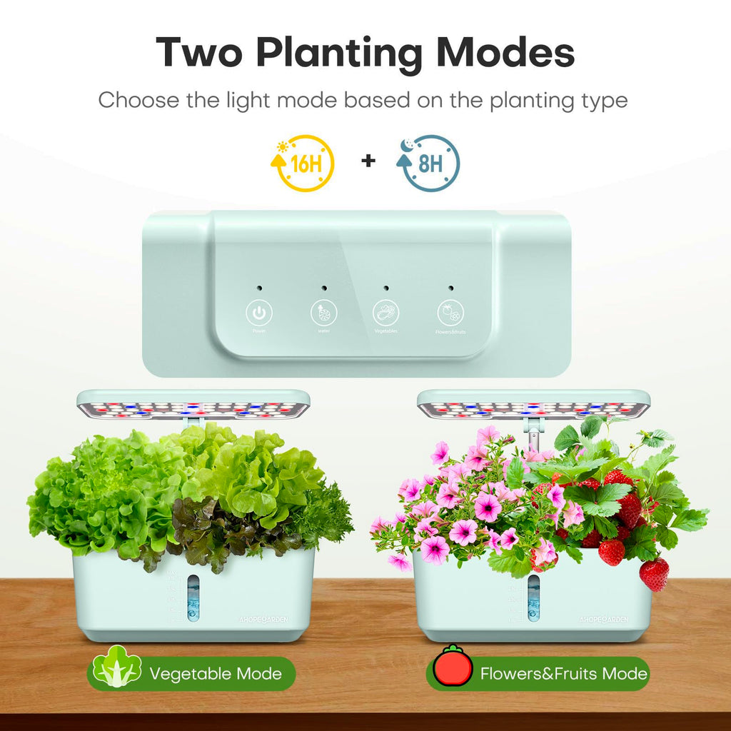 10-Pod Indoor Hydroponic Garden Growing System with LED Grow Light – STEM Plant Science & Gardening Kit