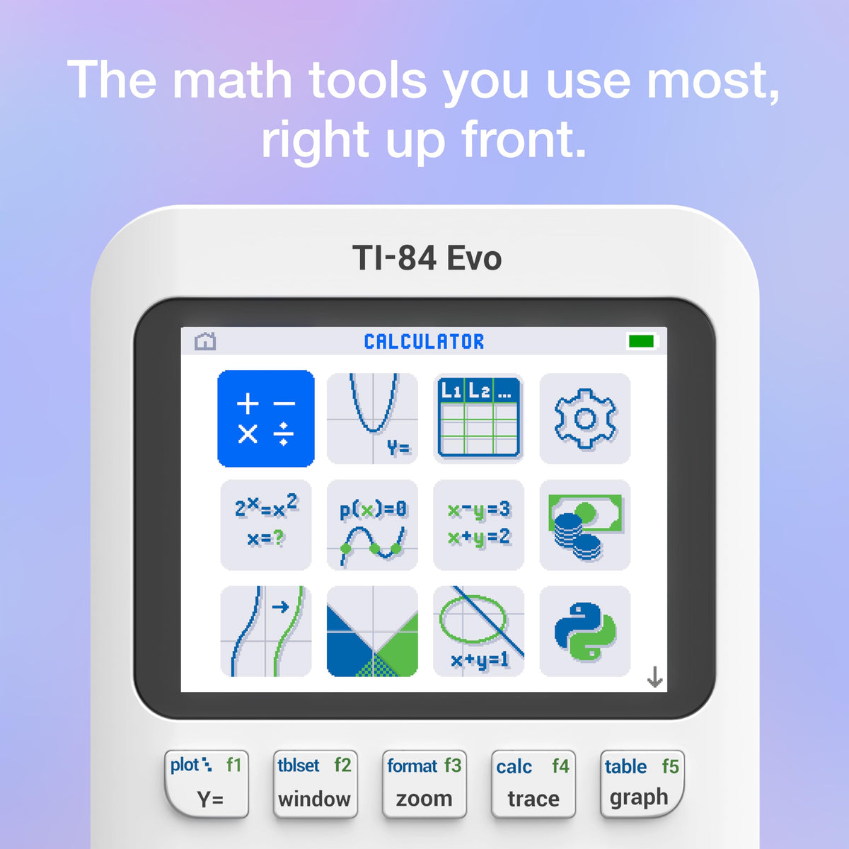 TI-84 Evo Graphing Calculator Texas Instruments, Lavender