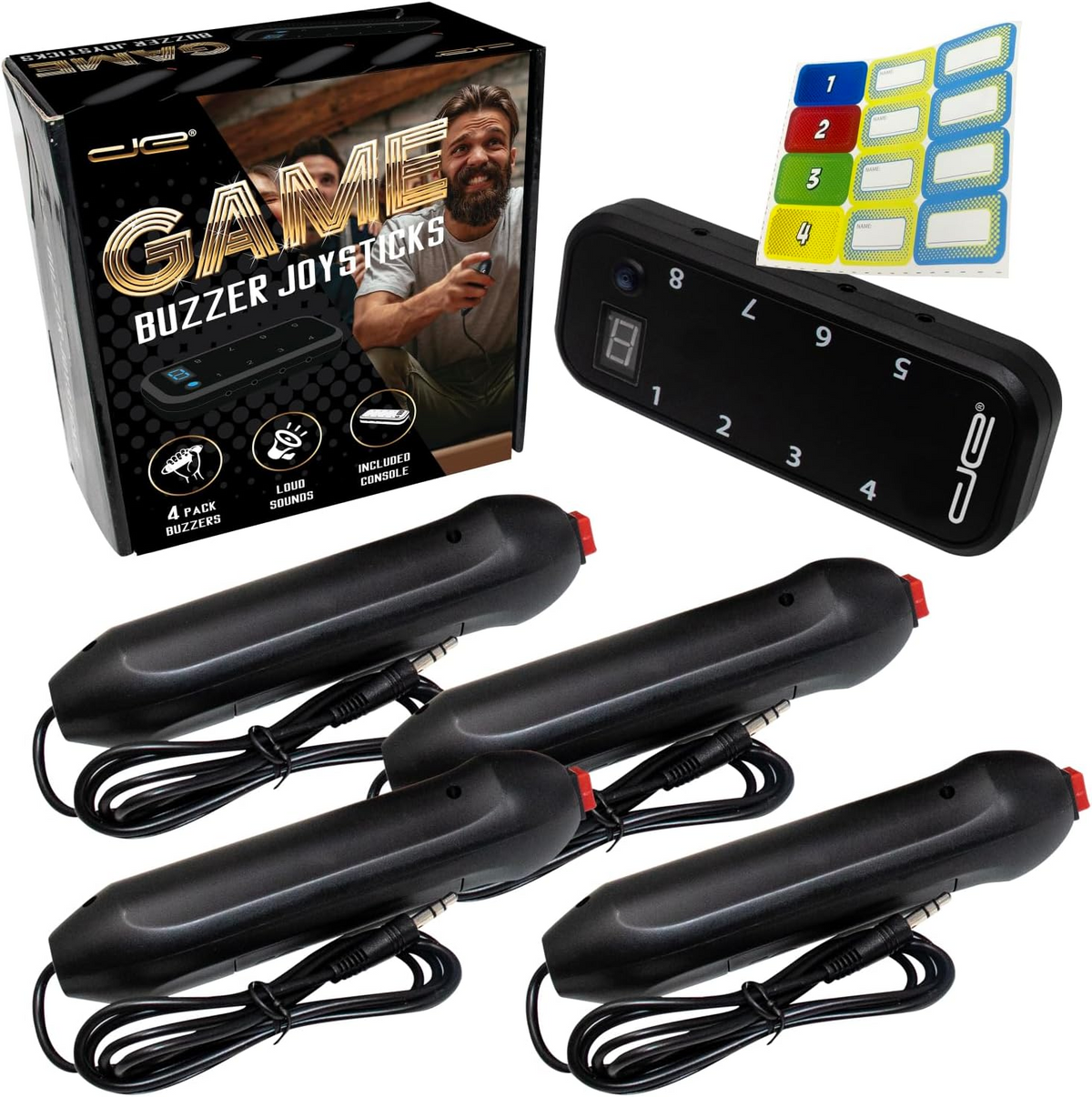 Digital Buzzer System Upto 4-8 Players Fun Educational Quiz & Trivia Challenge