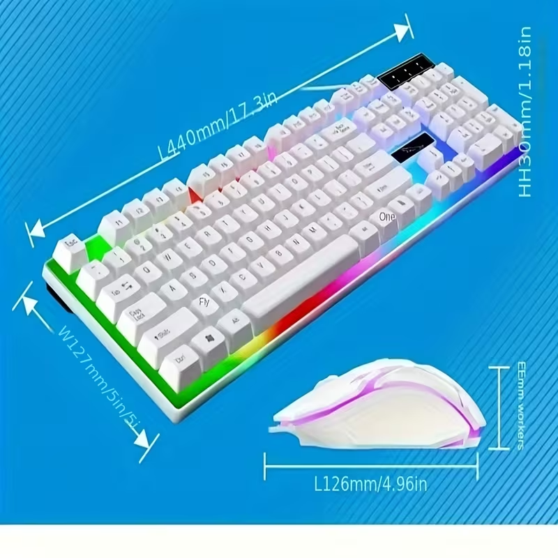 Wired Keyboard & Mouse Combo - Black