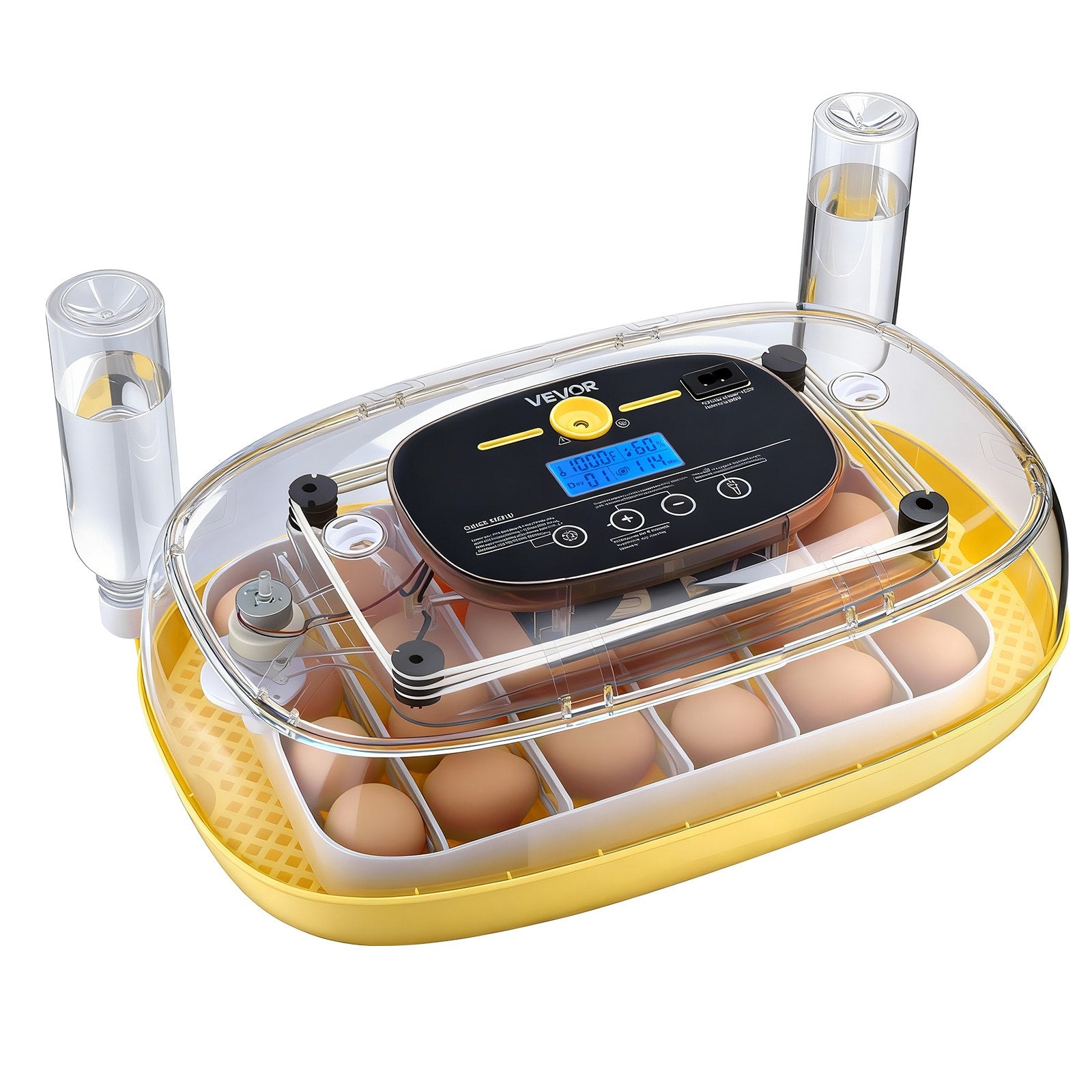 24 Egg Incubator, Automatic Egg Turner With LED Candler
