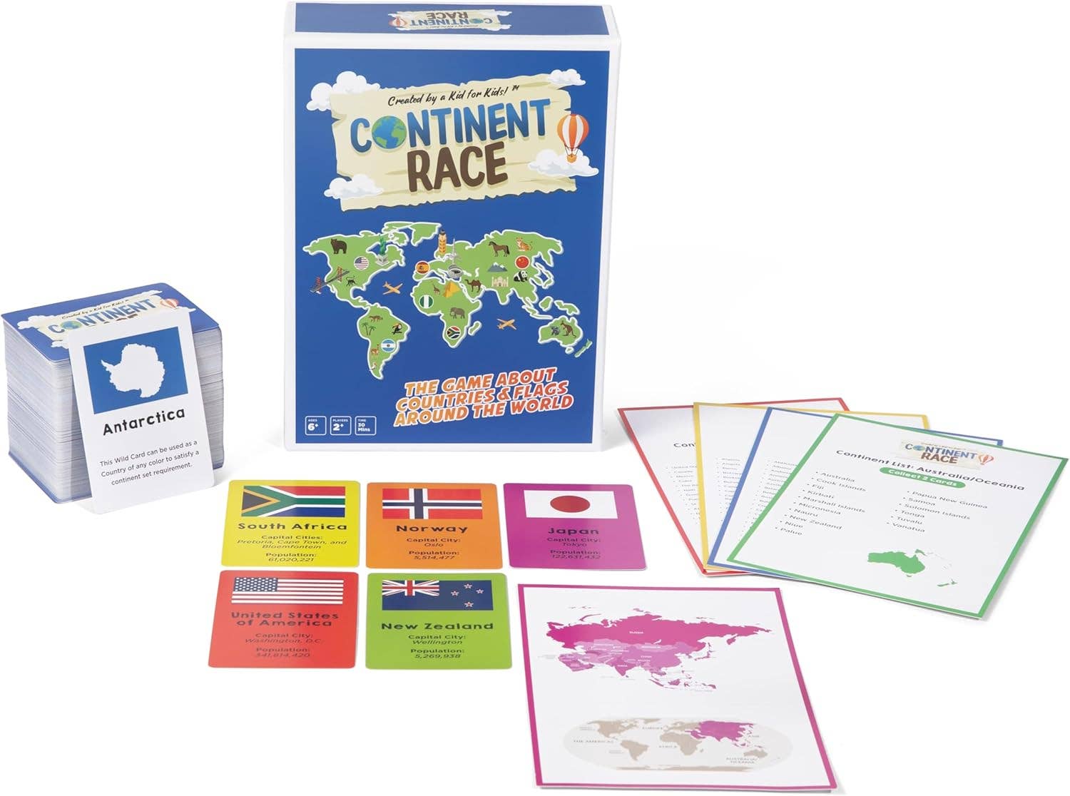 CONTINENT RACE: Geography Educational Game for Kids