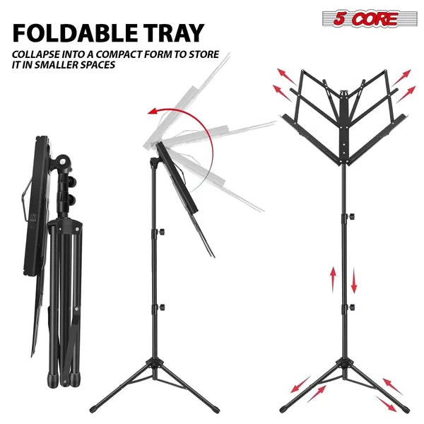 5 Core Music Stand Adjustable