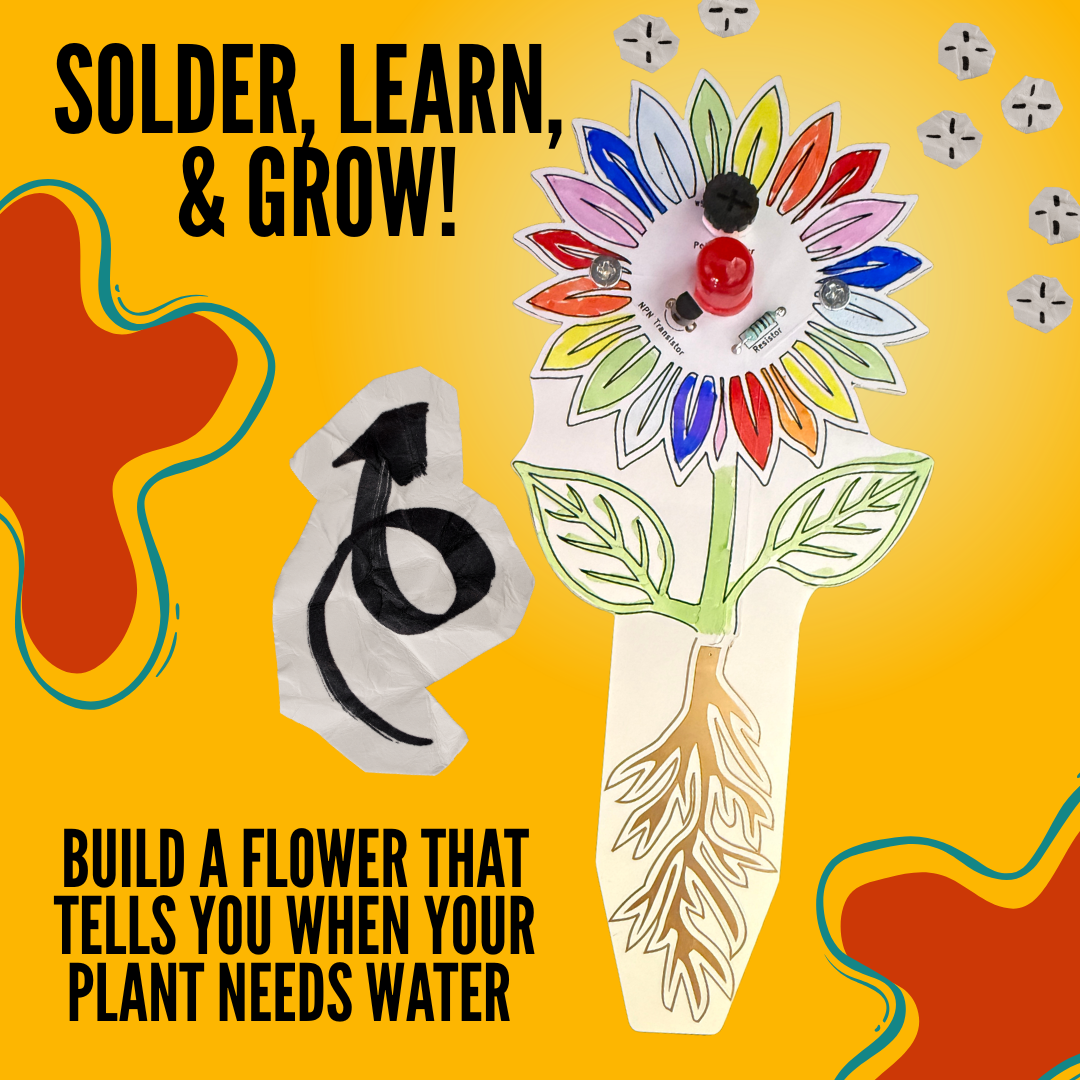 Soil Moisture Sensor Kit for Beginners – Light-Up Plant Water Indicator