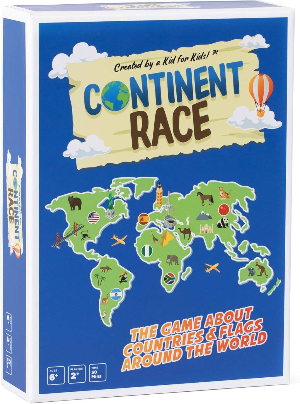 CONTINENT RACE: Geography Educational Game for Kids