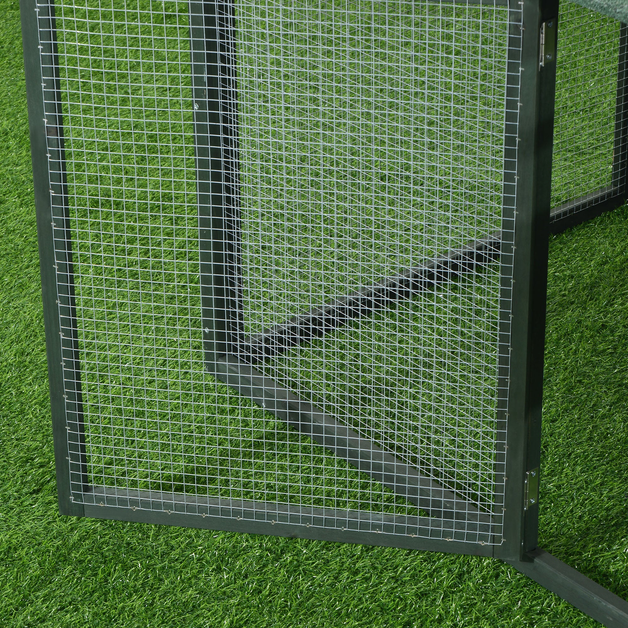 84" Wooden Chicken Coop, Green