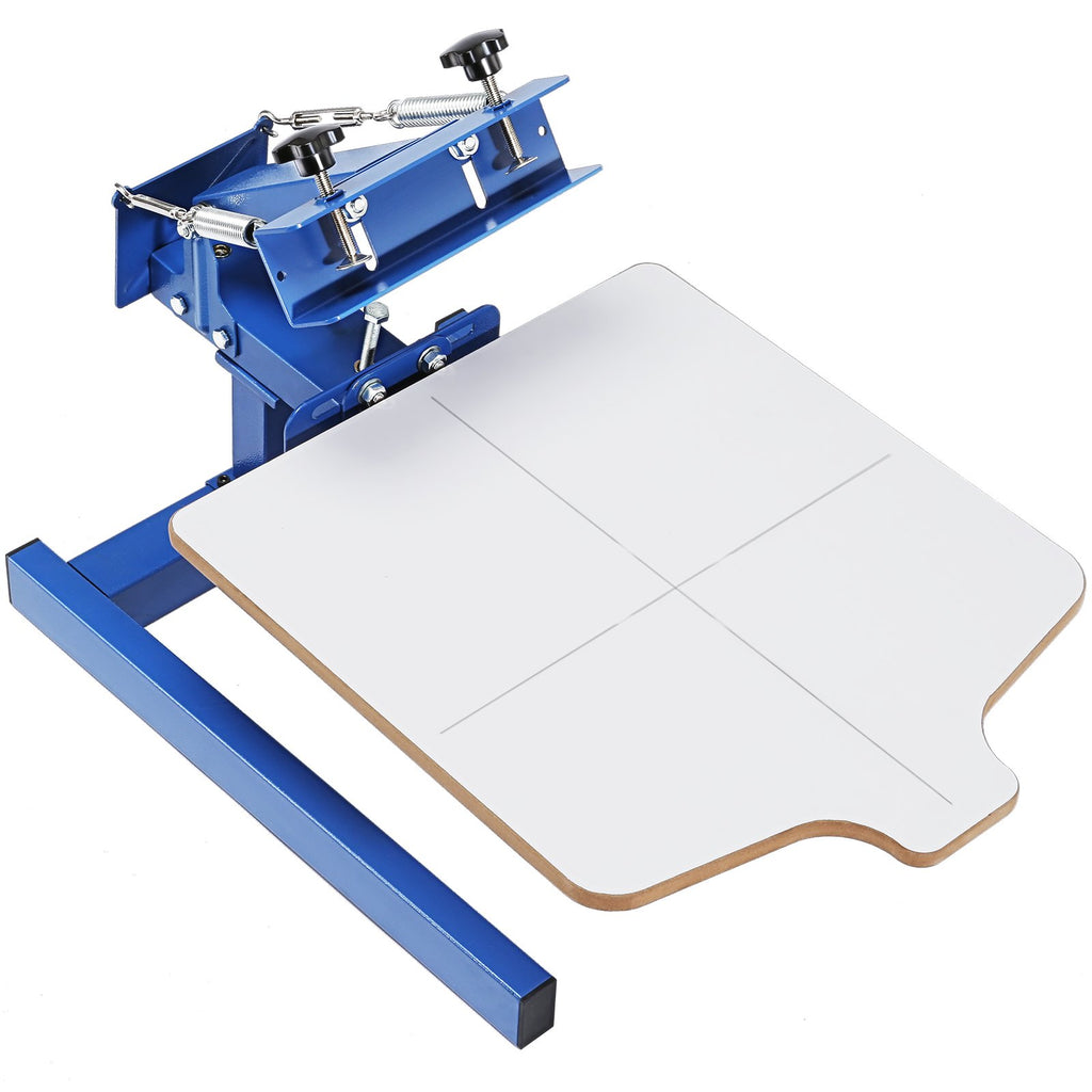 Screen Printing Machine, 1 Color 1 Station Silk Screen Printing Press, 21.2x17.7in
