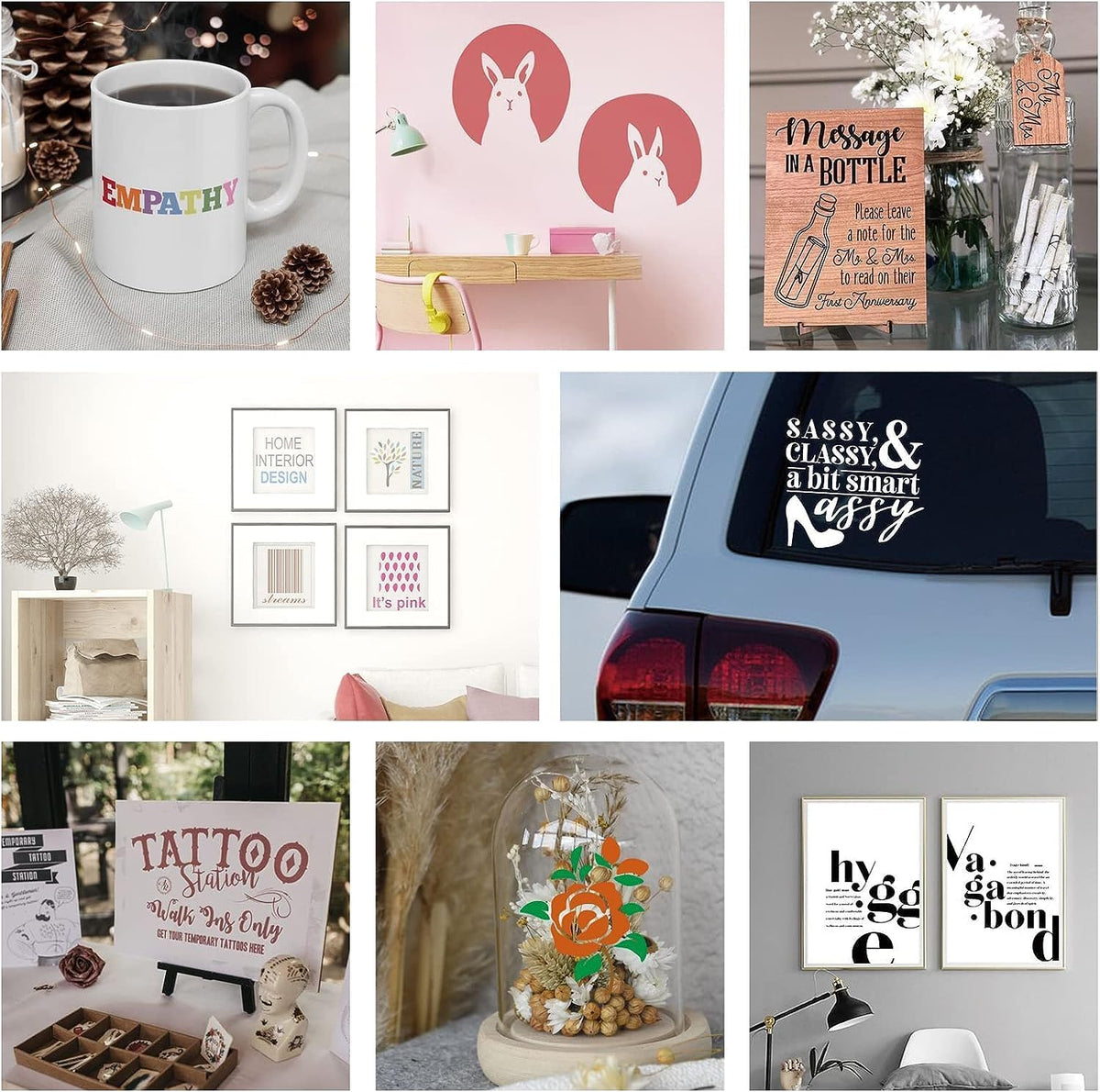 Smart Permanent Adhesive Vinyl Bundle – 30 Sheets, 15 Colors &amp; 6 Transfer Sheets – Cricut Joy Compatible
