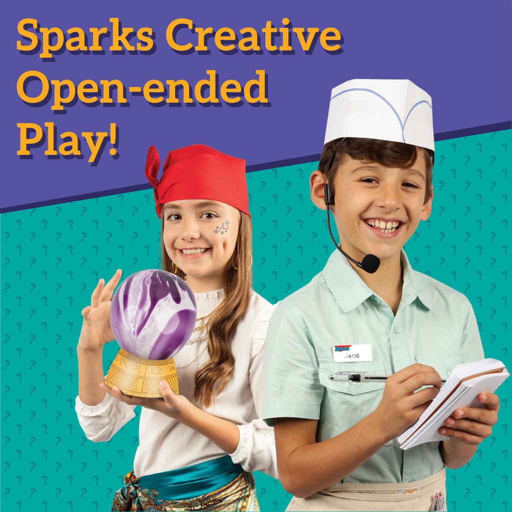 Performing Arts Costume Kit – 40+ Accessories with Character Cards | Creative Thinking, Storytelling, Arts Education