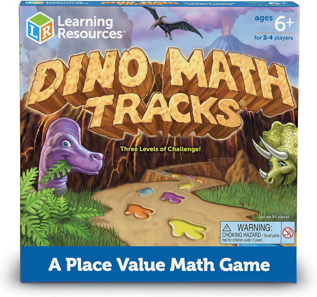 Learning Resources Dino Math Tracks Game