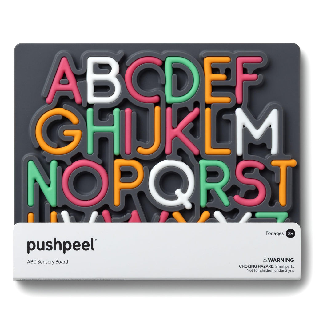 PushPeel ABC Tracing Puzzle Board Pre-Writing & Fine Motor Skills – Quiet Sensory – Uppercase Alphabet