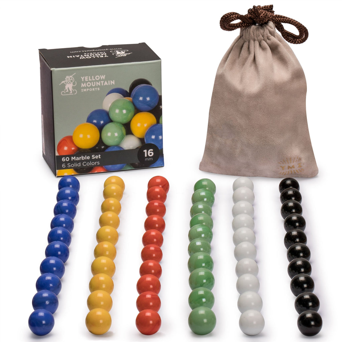 Chinese Checkers Marbles, 60 Pieces, Manipulatives, Supplies 16mm