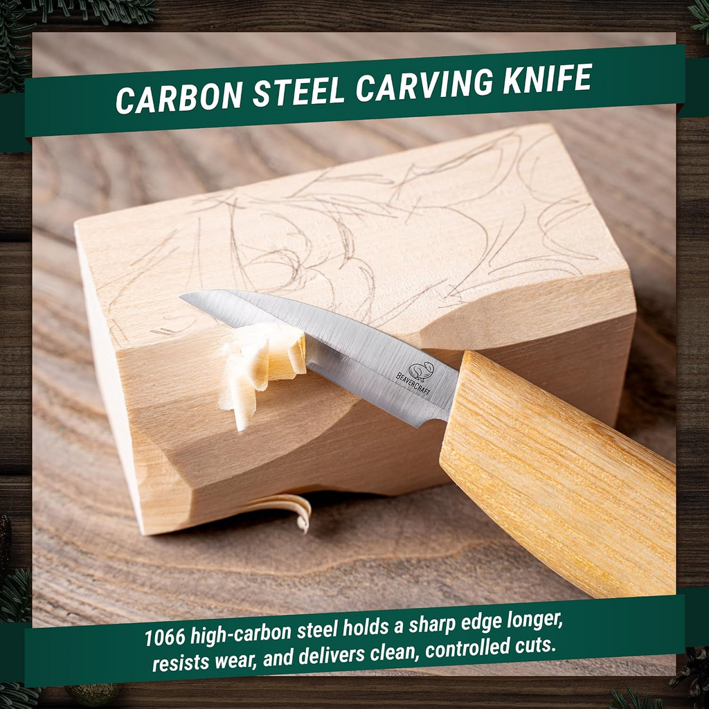 Santa Woodcarving Kit With Instructional Booklet & Video Lesson